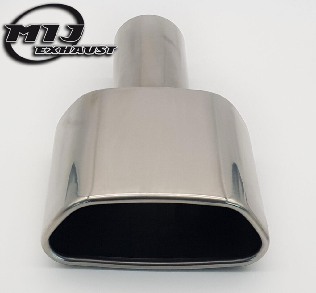 VXR Style Exhaust Tailpipe, Rolled Stainless Steel MIJ Exhaust Systems