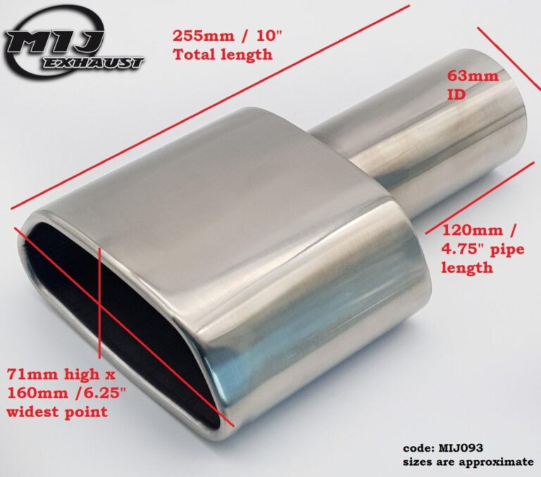VXR Style Exhaust Tail Pipe Rolled Stainless Steel Sports Trim Tip