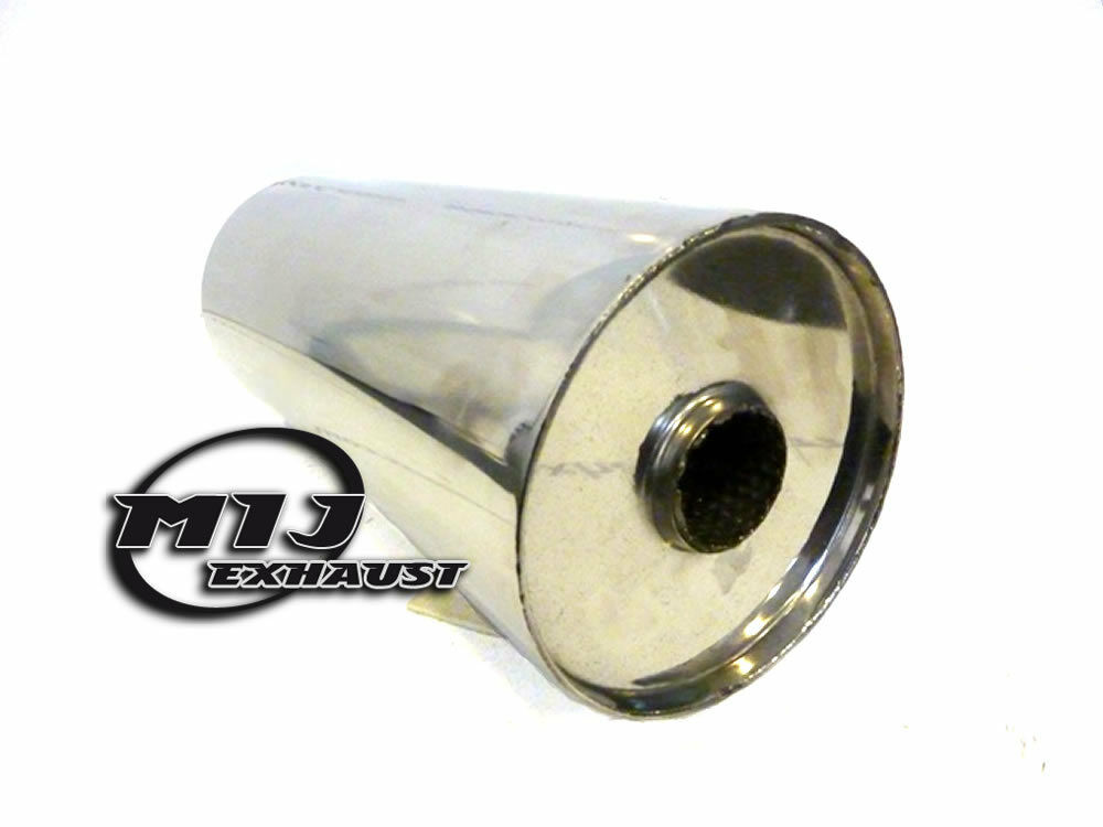 1" 1/4 Bore 32mm 4.5" x 14" Weld On Stainless Steel Silencer Exhaust Box Body 