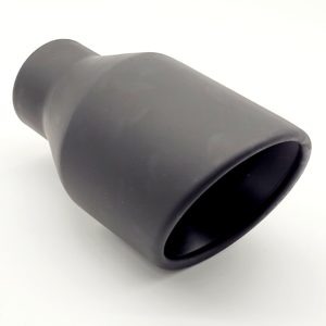 Matte Black Exhaust Tailpipe 4inch Round In Stainless Steel