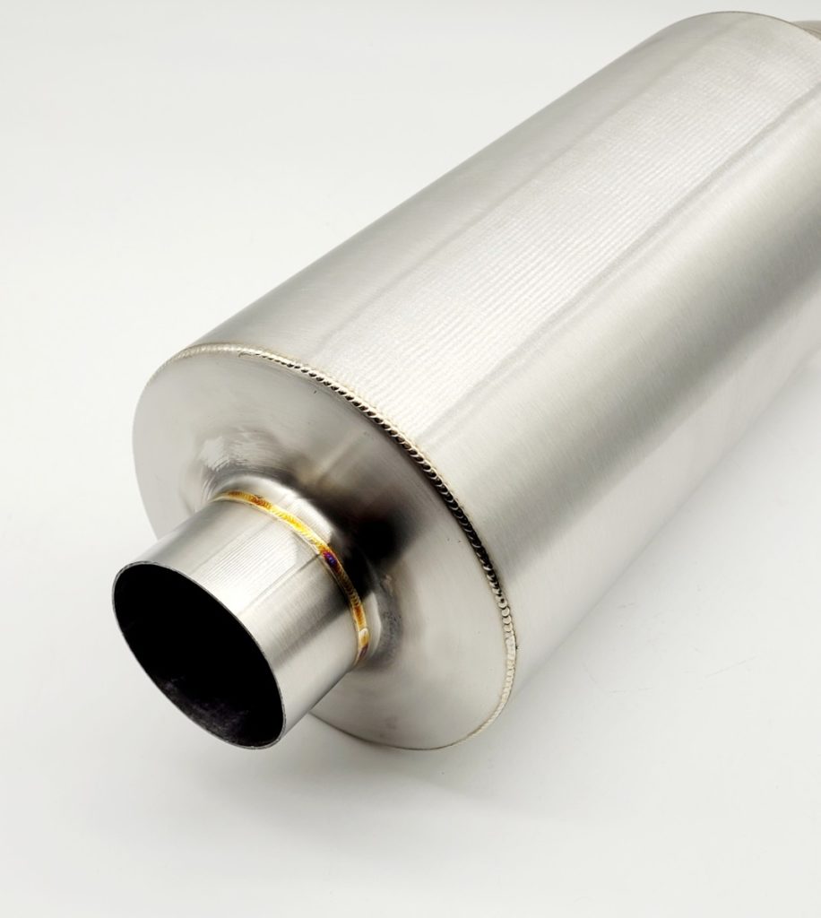 Exhaust Rear Box Dolphin Style Muffler With Bowed Tip MIJ Exhaust Systems