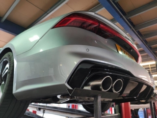Audi A7 Dual Exit mid and rear – backbox delete including amg style tips – mijexhaust (15)