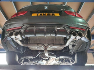 BMW 430D Quad Rear Conversion Fitted Carbon Fibre Rear Diffuser (18)