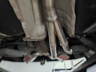 bmw 330D 3inch downpipe back system fitted valves customer bought in (12)