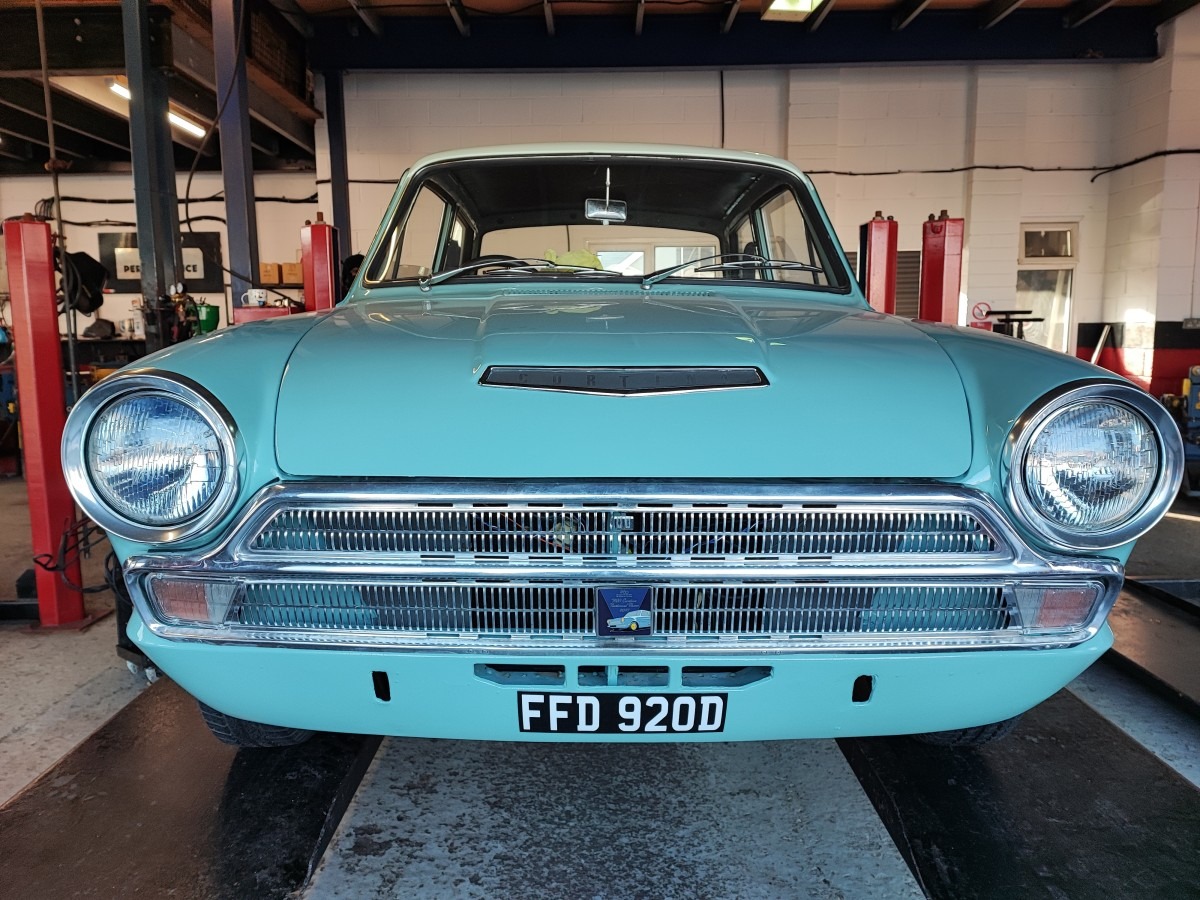 Blechschild Oldtimer Ford Escort 1973 Vintage Metallschild TEL3515