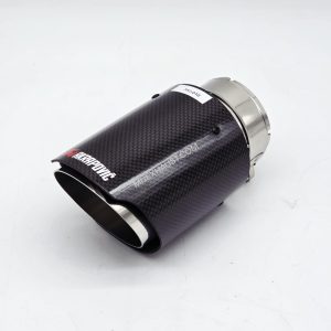 Exhaust Tailpipe Carbon Fibre Stainless Steel Tip - Glossy