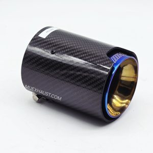 Carbon Fibre Exhaust Tailpipe M Sport Blue Tip - Glossy