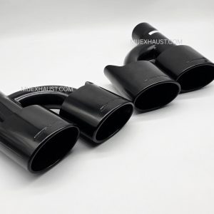 AMG-Style Black Twin Exhaust Tips - Pair