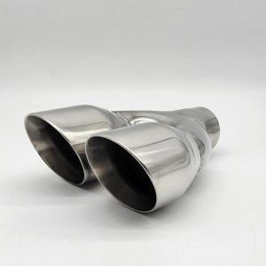 Twin Exhaust Tailpipe 3.5" Twin Slash Cut Tip