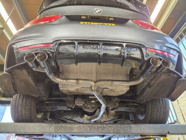 Exhaust for BMW 420D – flexi pie back exhaust-Stainlesssteel performance exhaust system- straight pipe exhaust- dual exit conversion-MIJExhaust-Walsall (1)