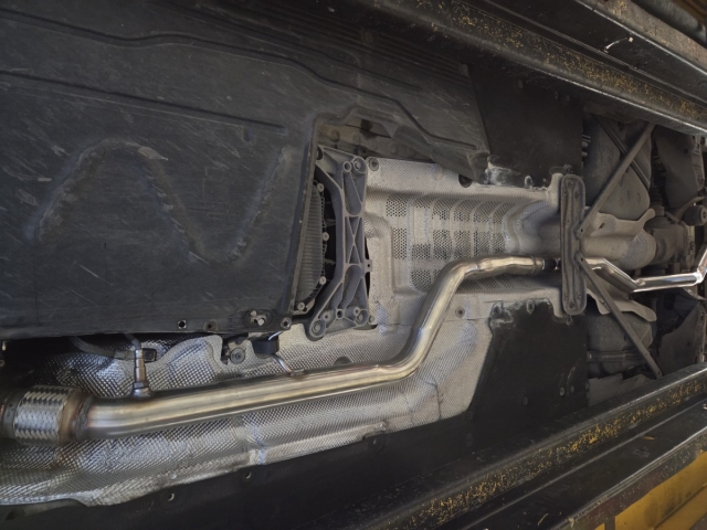 Exhaust for BMW 420D – flexi pie back exhaust-Stainlesssteel performance exhaust system- straight pipe exhaust- dual exit conversion-MIJExhaust-Walsall (3)