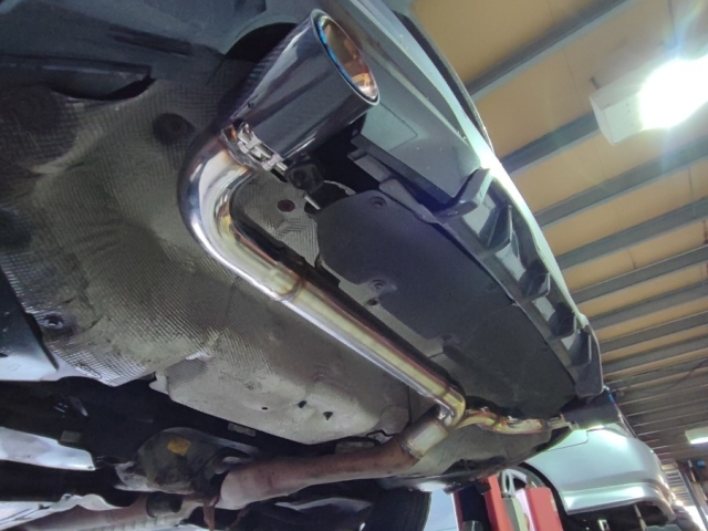 Exhaust for BMW Z4-3series s drive-Msport-Rearexhaustsection-rearexhaustupgrade-carbonfibremsporttailpipes-bluetips-exhaustupgrade-MIJExhaust-Walsall (1)