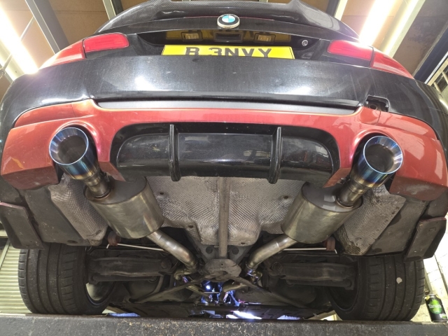 Exhaust for BMW 335i – dual exit downpipe back system – exhaust system – dual exit exhaust – downpipe back system – stainless steel exhaust – MIJ Exhaust – Walsall (3)