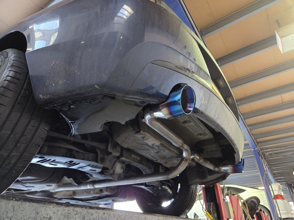 Exhaust for BMW M114i Sport- Custom exhaust M114i – catback exhaust – dual exit exhaust – burnt tip exhaust tailpipe -slashcut exhaust tailpip- MIJExhaust-Walsall (2)