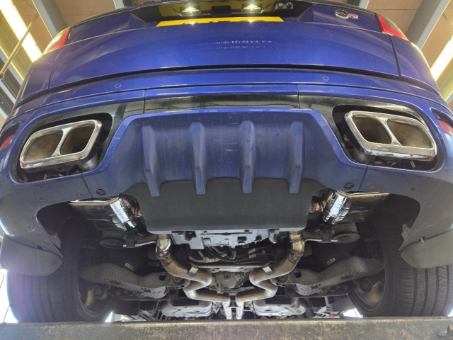 Custom Exhaust for Range Rover SVR – Mid Res Delete – Rear exhaust upgrade- Dual Valved boxes – MIJ Exhaust- Performance Exhaust-Walsall-Stainless Steel (4)
