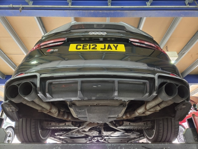 Exhaust for Audi A5 S Line- cat back exhaust system-midandrearexhaustsections-Xpipe exhaust-customexhaust-performanceexhaust-MIJExhaust-Walsall (1)