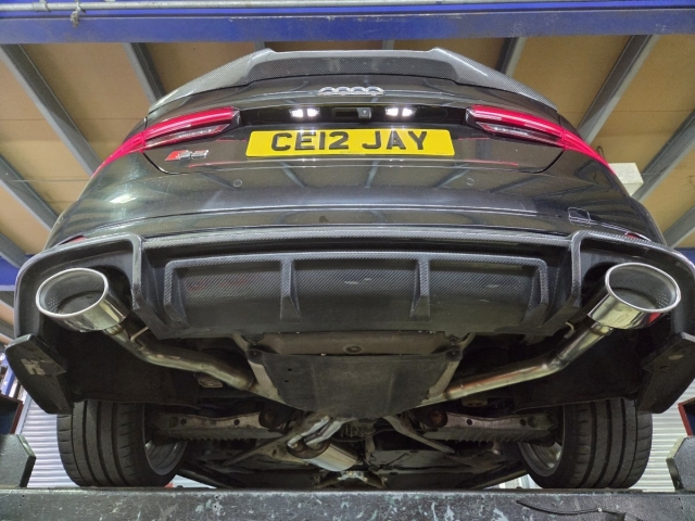 Exhaust for Audi A5 S Line- cat back exhaust system-midandrearexhaustsections-Xpipe exhaust-customexhaust-performanceexhaust-MIJExhaust-Walsall (3)