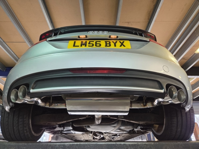 Exhaust for Audi TT- Rear exhaust upgrade-Quad exit exhaust – MIJ Exhaust- Performance Exhaust-Walsall-Stainless Steel- MIJExhausts (1)