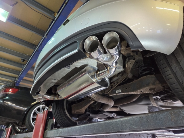 Exhaust for Audi TT- Rear exhaust upgrade-Quad exit exhaust – MIJ Exhaust- Performance Exhaust-Walsall-Stainless Steel- MIJExhausts (2)