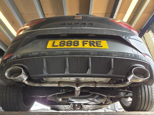 Exhaust for Seat Leon Cupra- Mid Res Delete – Rear exhaust upgrade- dual rear exhaust- MIJ Exhausts- Performance Exhaust-Walsall-Stainless Steel (3)