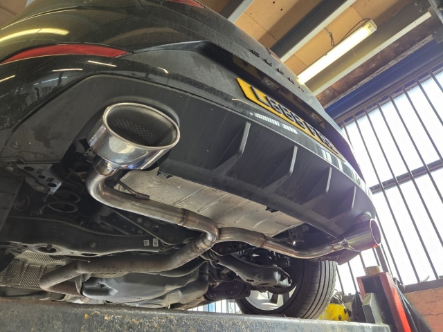 Exhaust for Seat Leon Cupra- Mid Res Delete – Rear exhaust upgrade- dual rear exhaust- MIJ Exhausts- Performance Exhaust-Walsall-Stainless Steel (4)