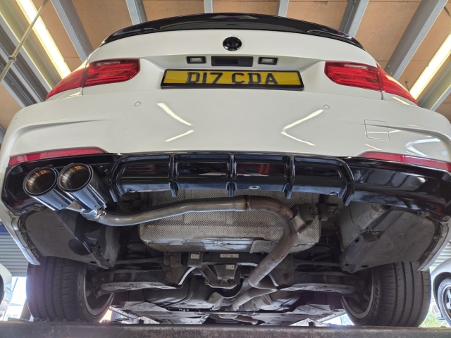 Exhaust for BMW 320D-Msportexhaust-backboxdelete exhaust-rearexhaustupgrade-MIJExhausts-Walsall-MIJExhaust-stainless steel exhaust