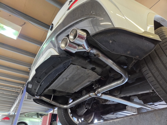 Exhaust for BMW x4-catbackexhaustsystem-midandrearexhaustupgrade-MIJExhausts-Walsall-MIJExhaust-stainlesssteelexhaust (3)
