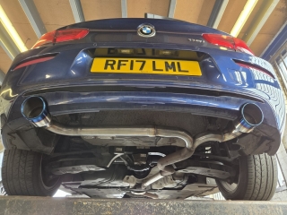 Exhaust for bmw 118i – Dual rear exhaust section – rear exhaust upgrade – MIJExhaust-Performance Exhaust-Stainless Steel Exhaust-MIJExhausts (2)