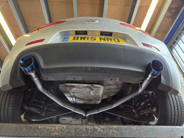 Ehaust for Alfa Romeo Giulietta-dualrearsection-exhaustrearsection-bluetips-MIJExhaust-Walsall-Exhaustspecialists (2)
