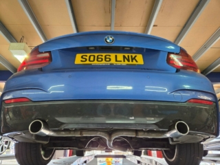 Exhaust for BMW 218i-dualexitexhaust-backboxdelete-rearexhaustupgrade-MIJExhaust-Walsall-Exhaustspecialists-stainlesssteelexhaust (1)