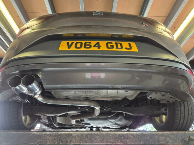Exhaust for sat leon-exhaust rear section upgrade – MIJExhaust-Walsall-Ehaust specialists-stainless steel exhaust