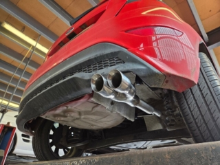 Rear Exhaust Upgrade for Ford Fiesta Zetec-BackboxDelete service-Twintip-MIJExhaust-Walsall-bespokeexhaustsy