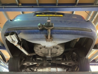 custom exhaust for ford mondeo-Front flexi exhaust section-backbox delete service- mijexhausts-walsall-MIJperformance (2)