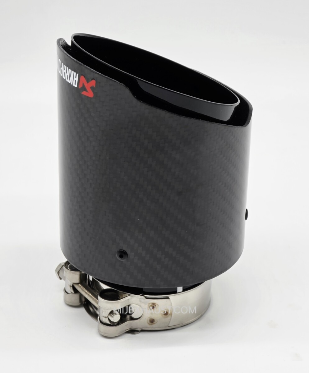 Exhaust Tailpipe Carbon Fibre 4" Tip - Glossy - Image 19