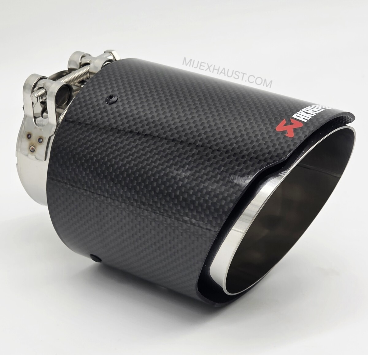 Exhaust Tailpipe Carbon Fibre 4" Tip - Glossy - Image 6
