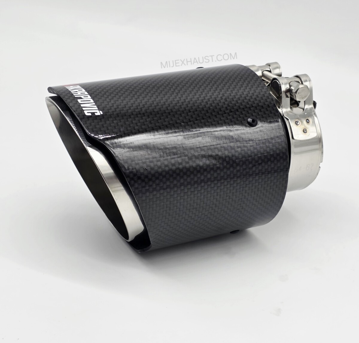 Exhaust Tailpipe Carbon Fibre 4" Tip - Glossy - Image 7