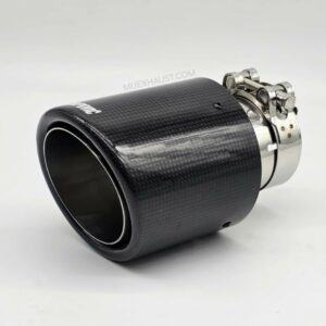 Exhaust Tailpipe Carbon Fibre 4" Tip - Rolled