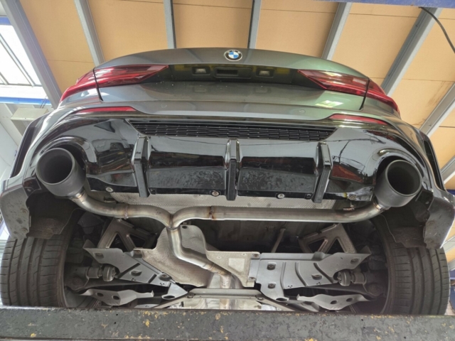 Exhaust system for BMW 118i – custom exhaust system-backbox delete exhaust-MIJExhaust-Walsall (2)