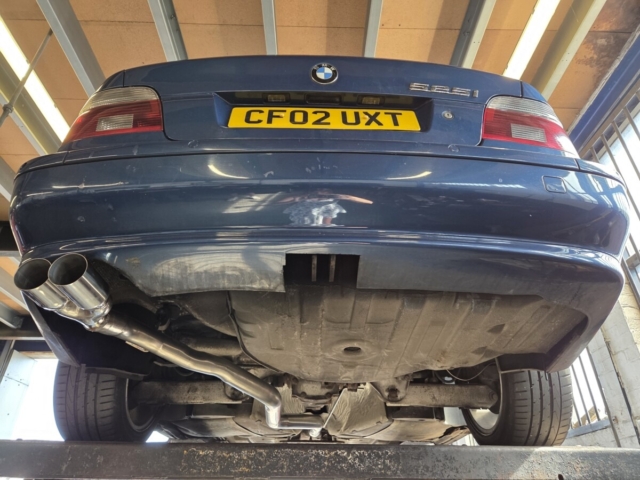 Exhaust system for BMW 525i – custom exhaust system-cat back exhaust-MIJExhaust-Walsall-TwinTip (2)