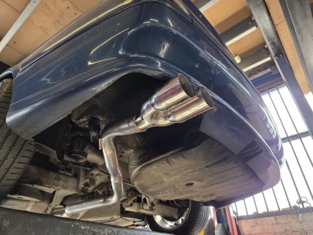 Exhaust system for BMW 525i – custom exhaust system-cat back exhaust-MIJExhaust-Walsall-TwinTip (3)