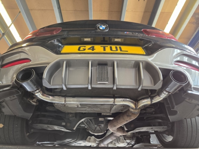 Exhaust system for BMW M140i – custom exhaust system-backbox delete exhaust-MIJExhaust-Walsall (2)