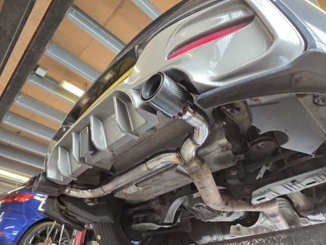 Exhaust system for BMW M140i – custom exhaust system-backbox delete exhaust-MIJExhaust-Walsall (3)