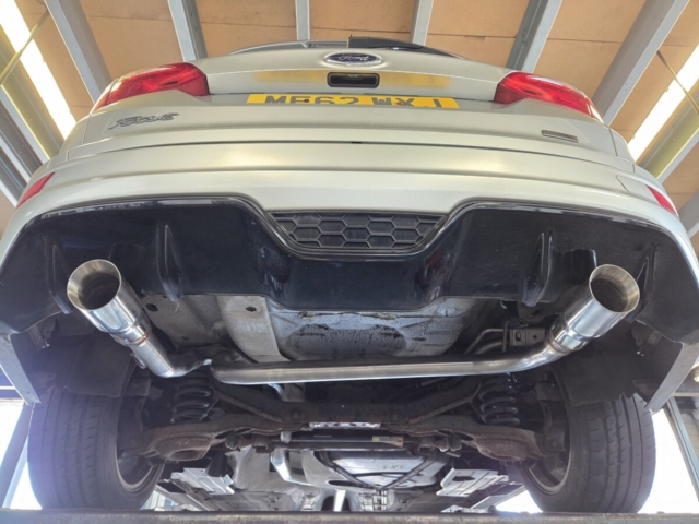 Exhaust system for Ford Focus Titanium-custom exhaust system-dual exit conversion-MIJExhaust-Walsall (2)