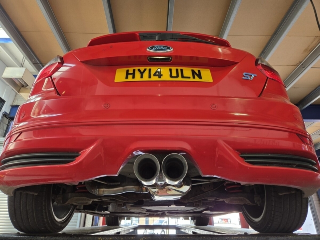 Exhaust system for Ford Focus – custom exhaust system-Valved Centre exhaust-MIJExhaust-Walsall (1)