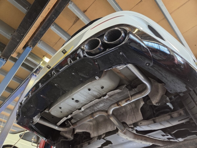 Exhaust system for Mercedes CLA180 AMG- custom exhaust system-Bacbox delete exhaust-MIJExhaust-Walsall (3)