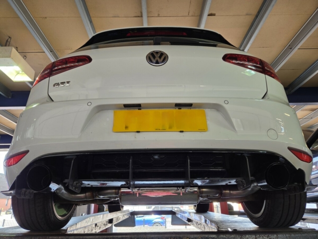 Exhaust system for VW Golf- Valved Exhaust- Dual Cat Back exhaust-MIJExhaust-Walsall(3)