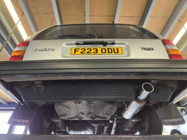 Exhaust system for Volvo 740- custom exhaust system-cat back exhaust-MIJExhaust-Walsall (2)
