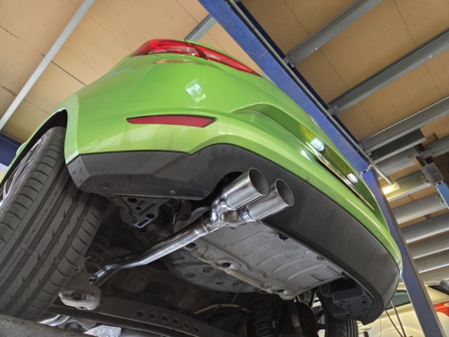 Exhaust system for seat leon – custom exhaust system-cat back exhaust-MIJExhaust-Walsall-TwinTip (3)