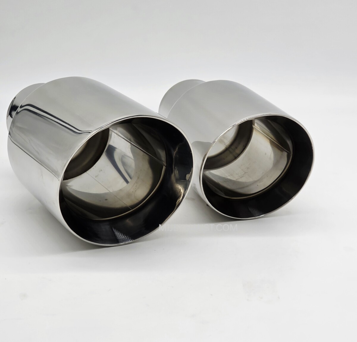 Exhaust Tailpipe Big Bore, Double Skinned, Slash Cut Tips - Image 12