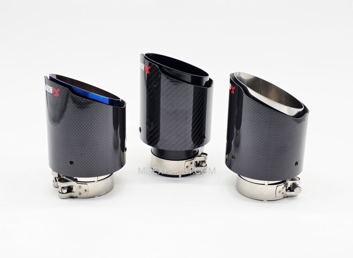 Exhaust Tailpipe Carbon Fibre 4" Tip - Glossy - Image 2